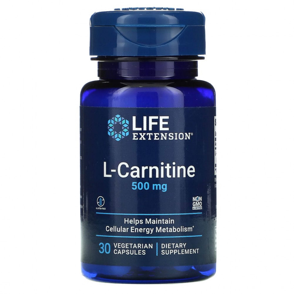 ���� ������ (Iherb) Life Extension, L-��������, 500 ��, 30 �������������� ������, ������ �� 1710 ���