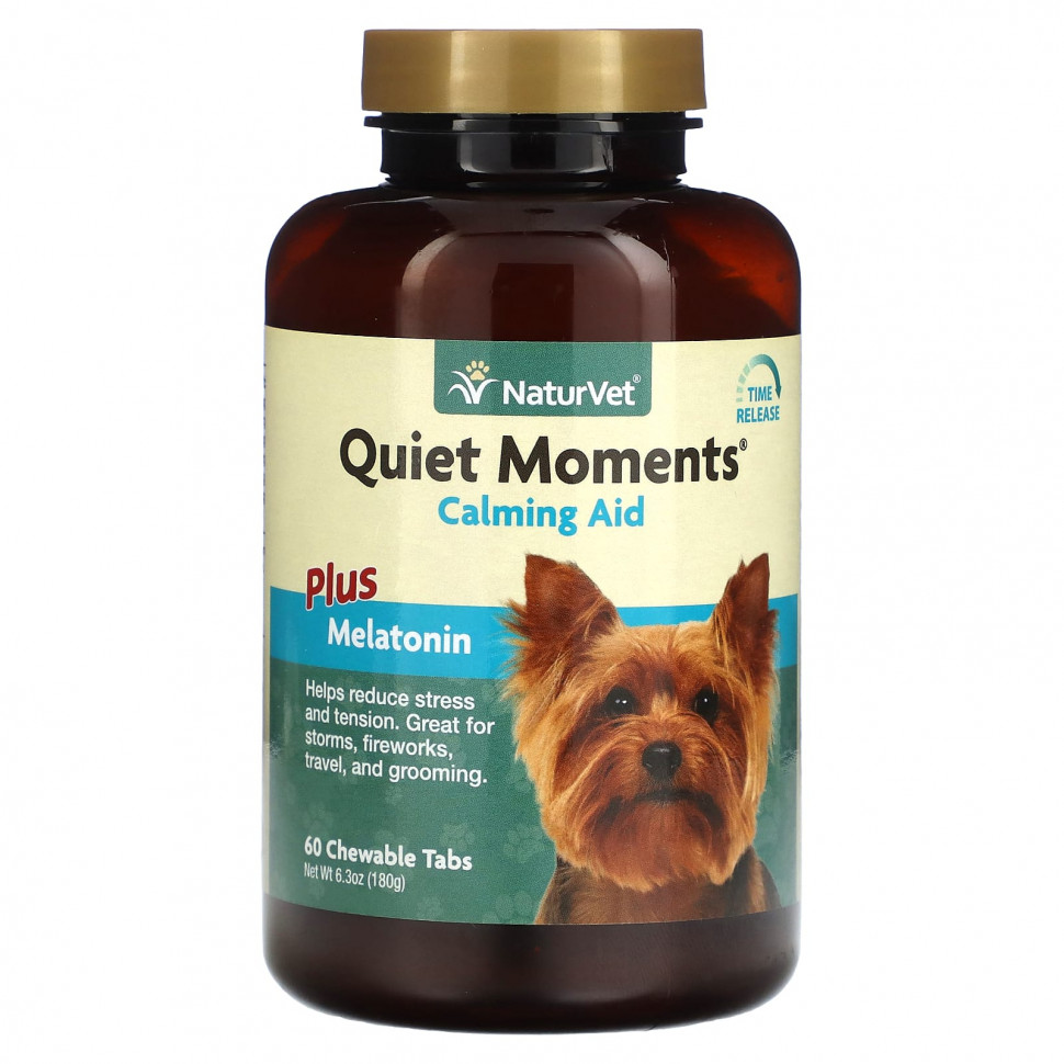 ���� ������ (Iherb) NaturVet, Quiet Moments, ������������� �������� � �����������, ��� �����, 60 ����������� �������� 180 � (6,3 �����), ������ �� 3770 ���