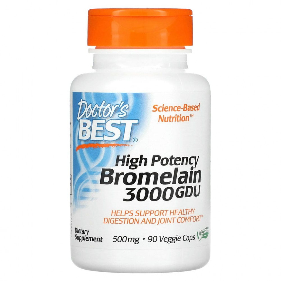 ���� ������ (Iherb) Doctor's Best, ����������������� ���������, 3000 GDU, 500 ��, 90 ������������ ������, ������ �� 4610 ���