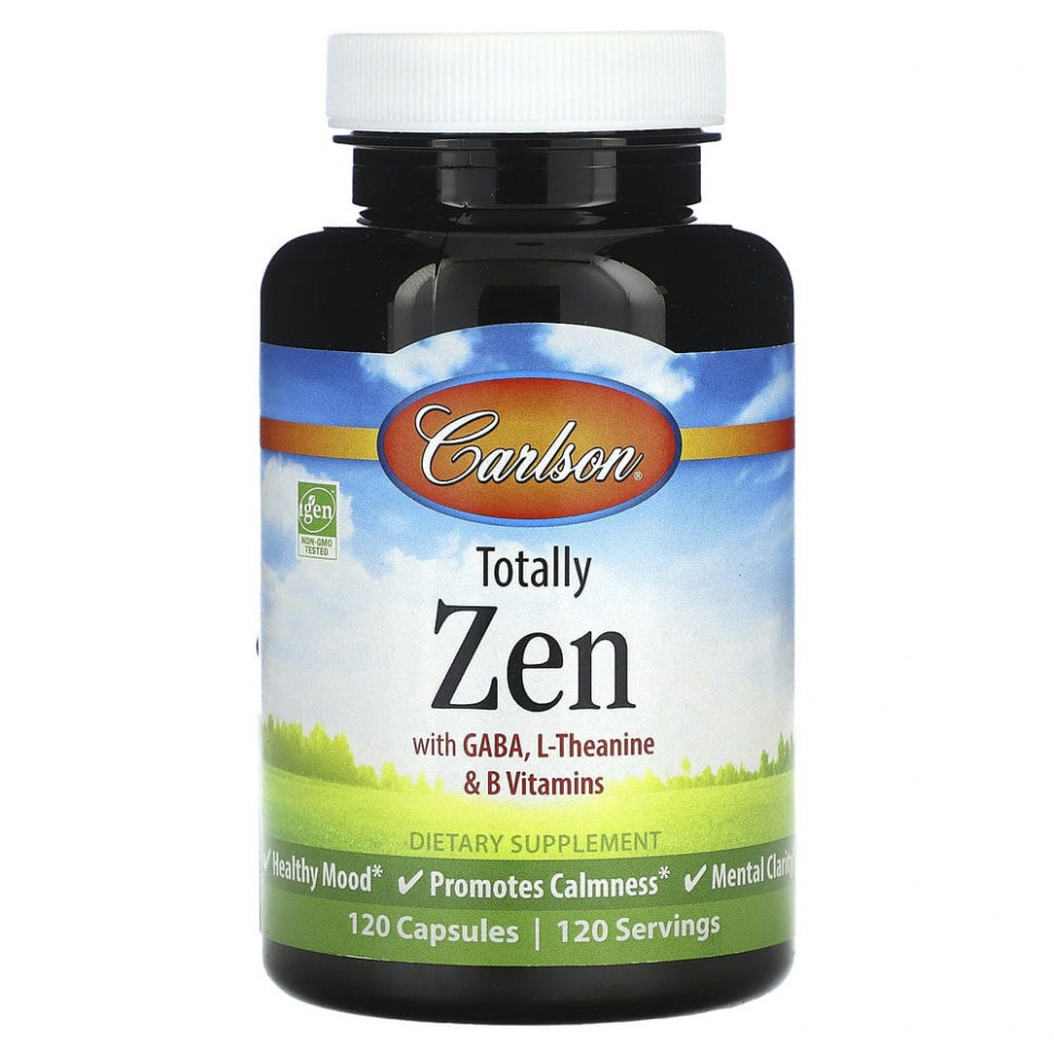   (Iherb) Carlson, Totally Zen  , L-    B, 120     -     , -, 