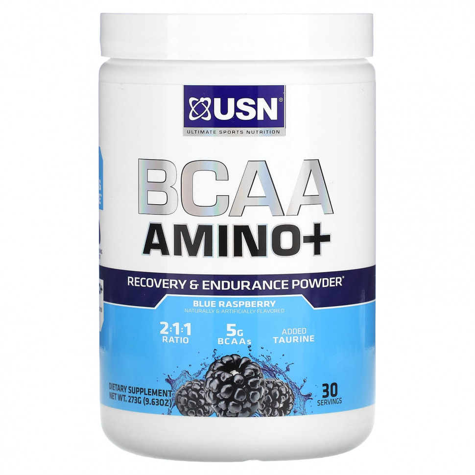 ���� ������ (Iherb) USN, BCAA Amino +, ������� ��� �������������� � ������������, ������� ������, 273 � (9,63 �����), ������ �� 4670 ���