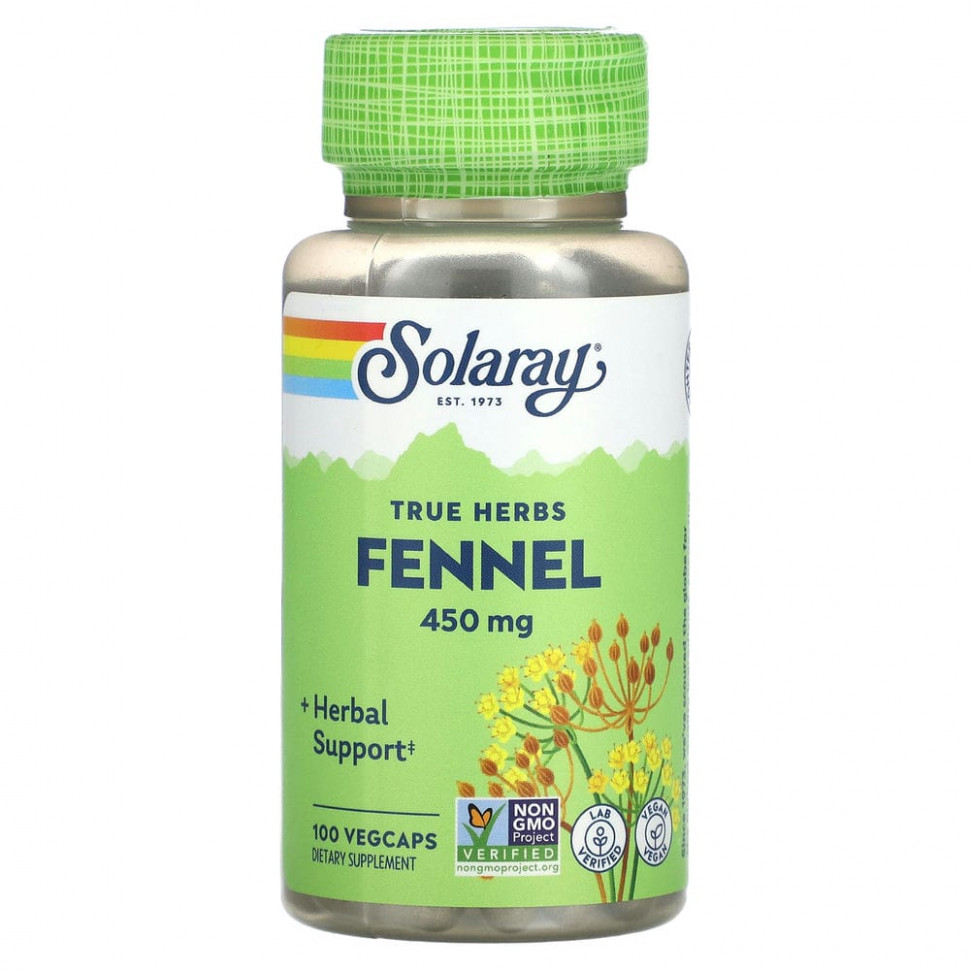   (Iherb) Solaray, True Herbs, , 450 , 100      -     , -, 