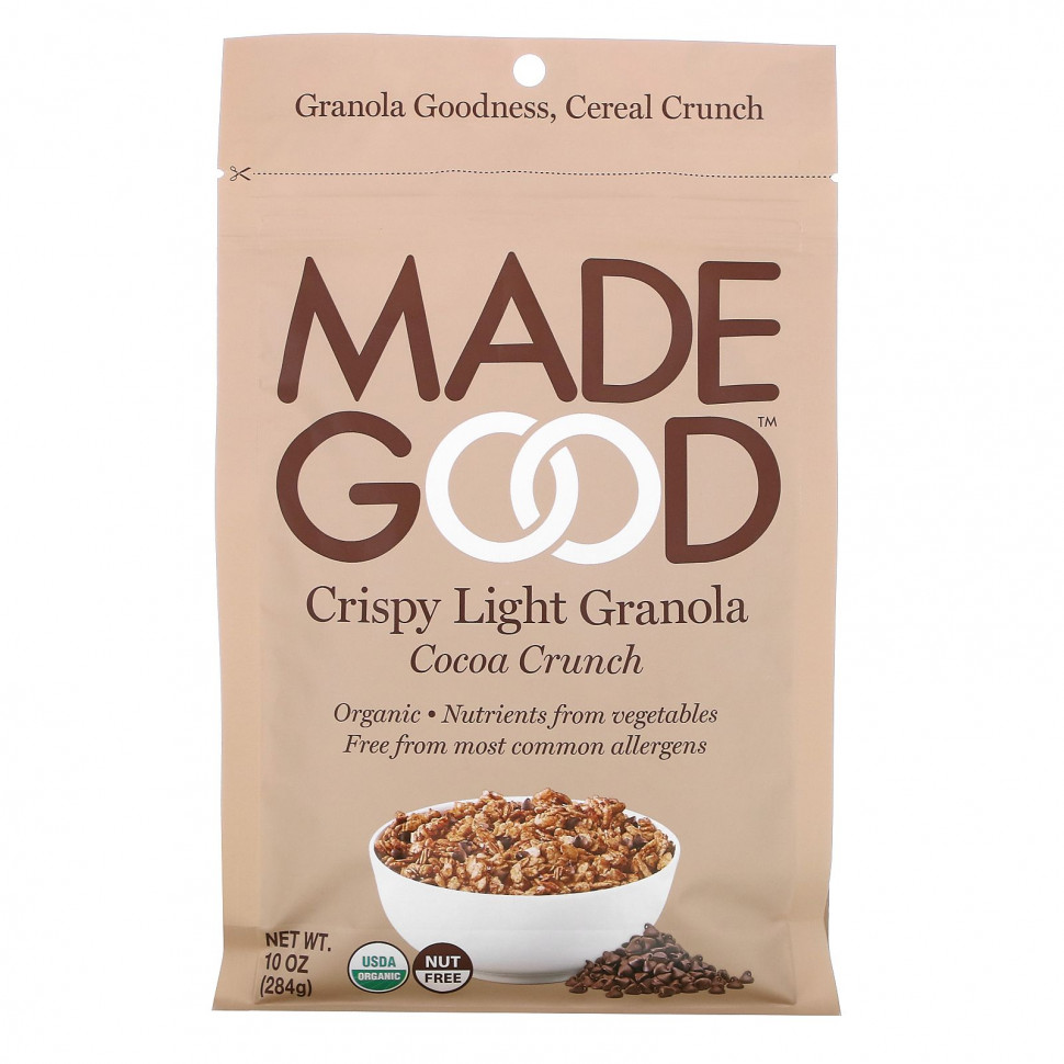 ���� ������ (Iherb) MadeGood, Crispy Light Granola, ��������� ������� � �����, 284 � (10 �����), ������ �� 1920 ���