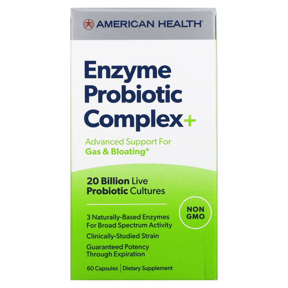   (Iherb) American Health, Enzyme Probiotic Complex +, 20  , 60     -     , -, 