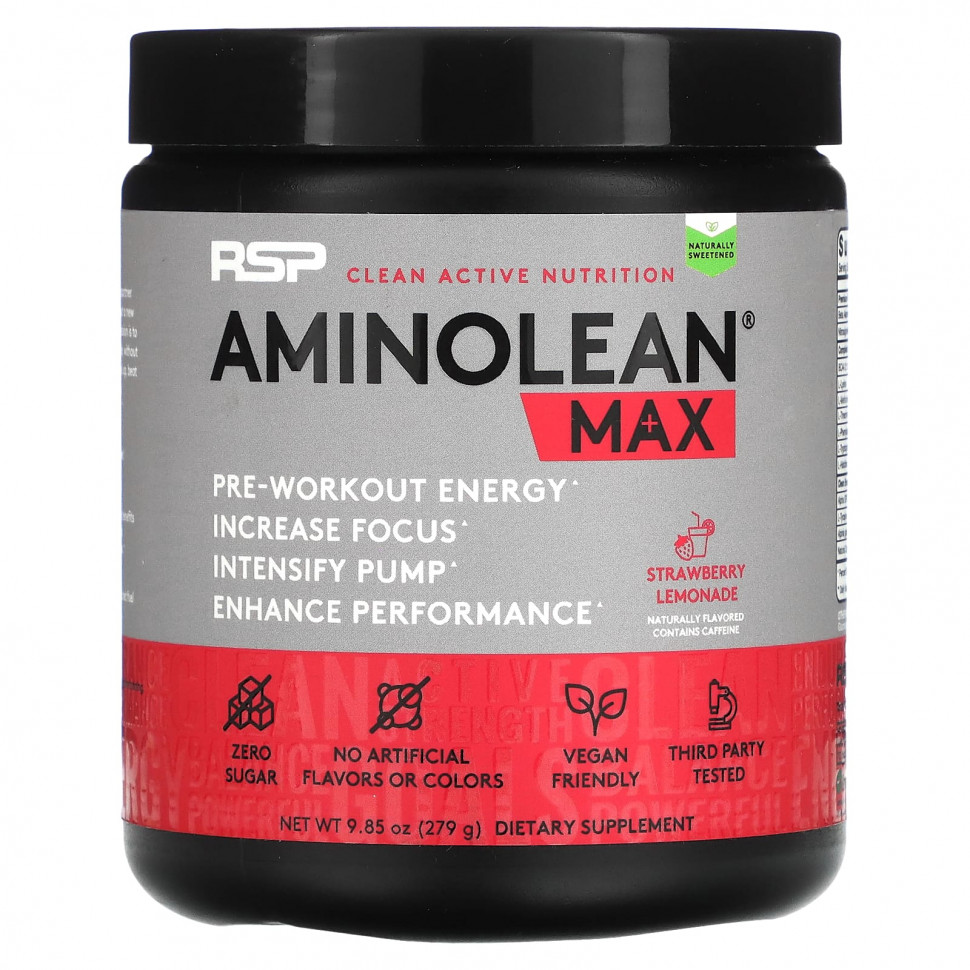 ���� ������ (Iherb) RSP Nutrition, AminoLean Max, ���������� �������, 279 � (9,85 �����), ������ �� 6310 ���