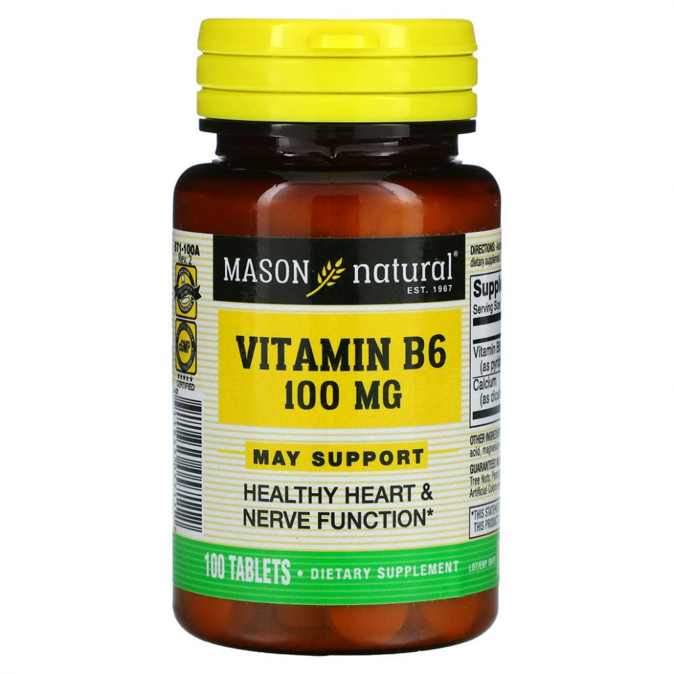   (Iherb) Mason Natural,  6, 100 , 100     -     , -, 