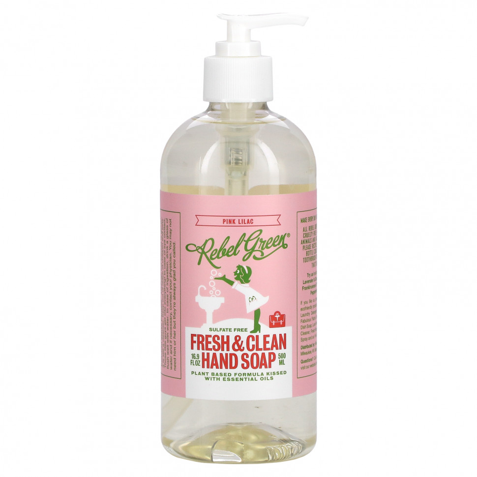 ���� ������ (Iherb) Rebel Green, Fresh & Clean, ���� ��� ���, ������-�������, 500 �� (16,9 ����. �����), ������ �� 1600 ���