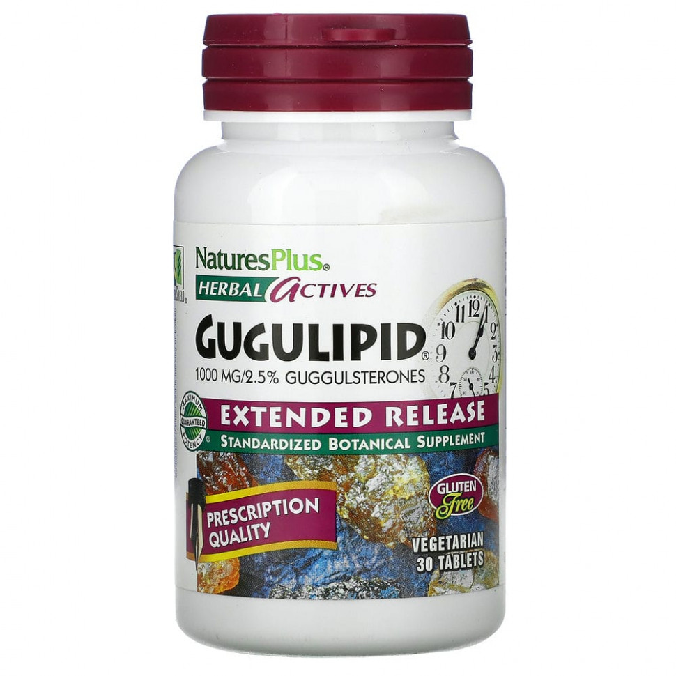   (Iherb) NaturesPlus, Herbal Actives, Gugulipid,   , 1000 , 30      -     , -, 