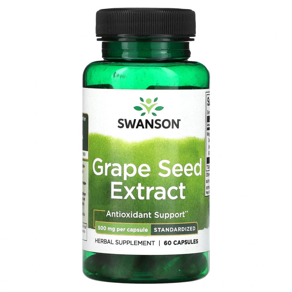 ���� ������ (Iherb) Swanson, �������� ����������� ��������, �������������������, 500 ��, 60 ������, ������ �� 4650 ���