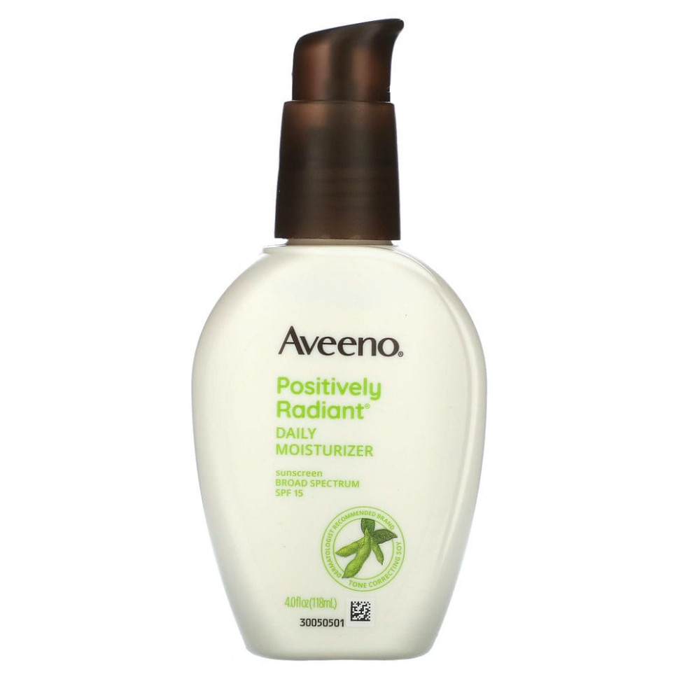   (Iherb) Aveeno, Positively Radiant,    , SPF 15, 118  (4 . )    -     , -, 