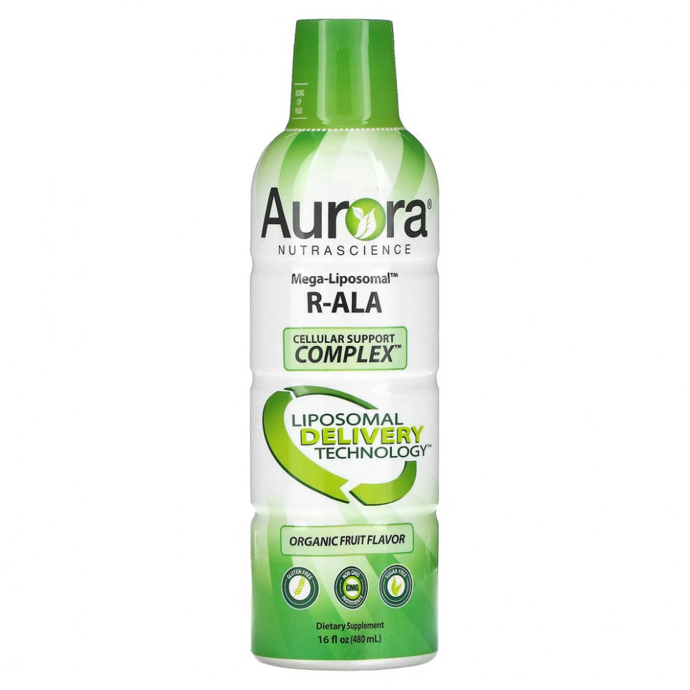   (Iherb) Aurora Nutrascience, Mega-Liposomal R-ALA, R-  ,    , 480  (16 . )    -     , -, 