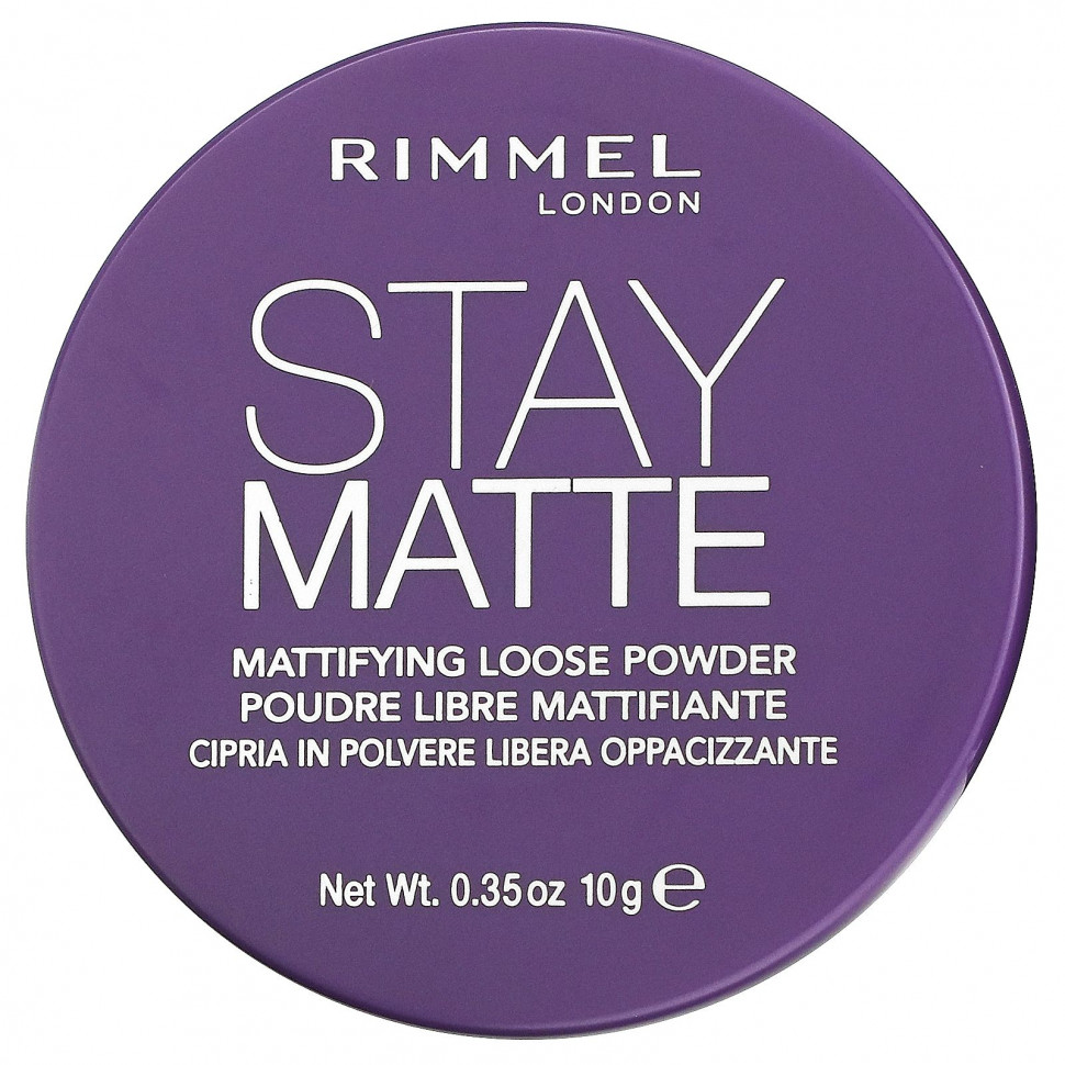 ���� ������ (Iherb) Rimmel London, Stay Matte, ���������� ����������� �����, 001, 10 � (0,35 �����), ������ �� 1170 ���