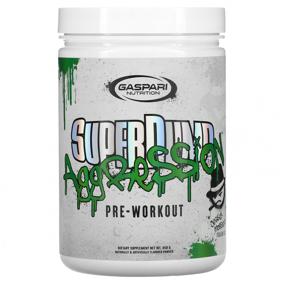 ���� ������ (Iherb) Gaspari Nutrition, SuperPump Aggression Pre-Workout, ����������� ��� �� ������, 450 �, ������ �� 8030 ���