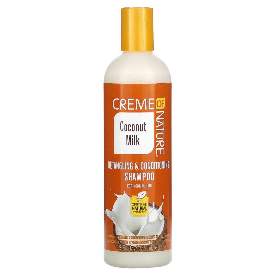   (Iherb) Creme Of Nature, Coconut Milk,     ,   , 354  (12 . )    -     , -, 