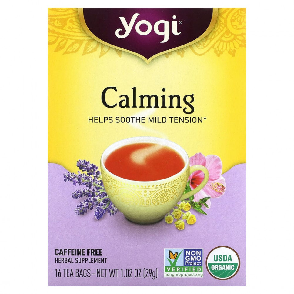 ���� ������ (Iherb) Yogi Tea, Calming, ��� �������, 16 ������ ���������, 29 � (1,02 �����), ������ �� 930 ���