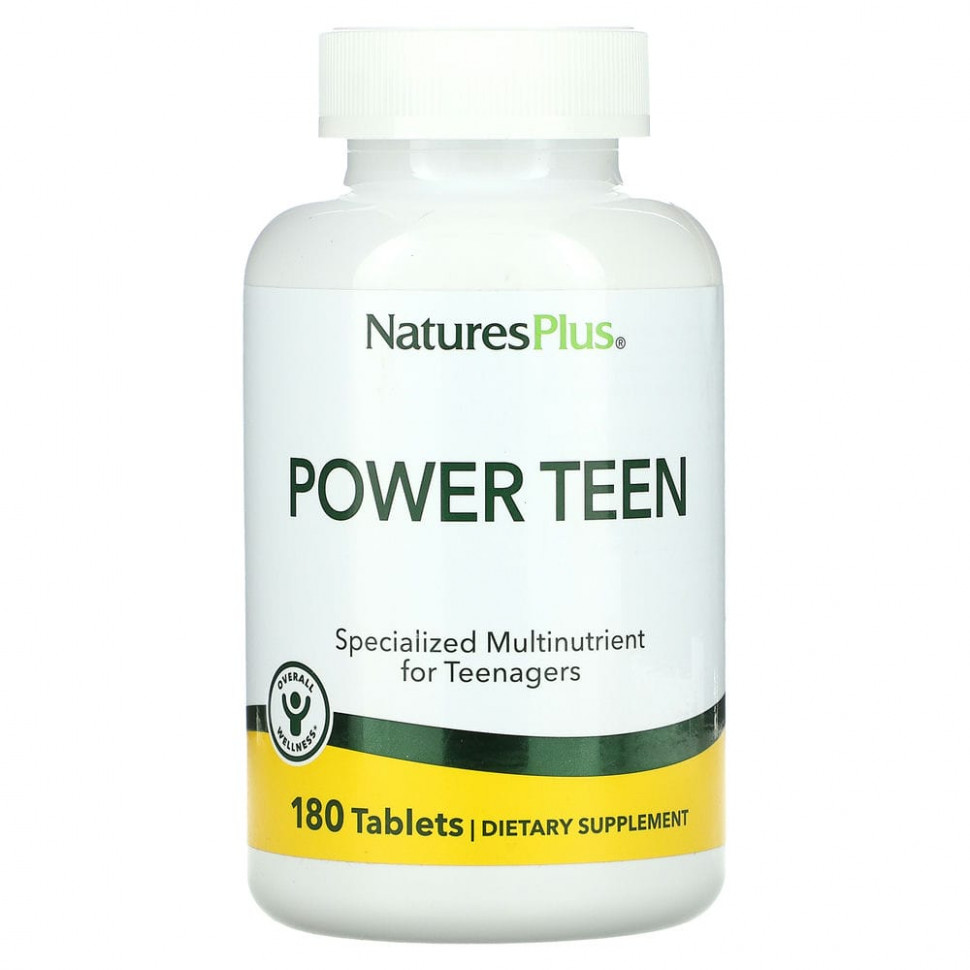 ���� ������ (Iherb) NaturesPlus, Power Teen, �������������� � �������� ��� ����������, 180 ��������, ������ �� 6920 ���