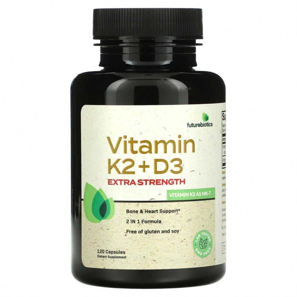 ���� ������ (Iherb) FutureBiotics, ������� K2 + D3, � ���������� ����� ��������, 120 ������, ������ �� 3080 ���