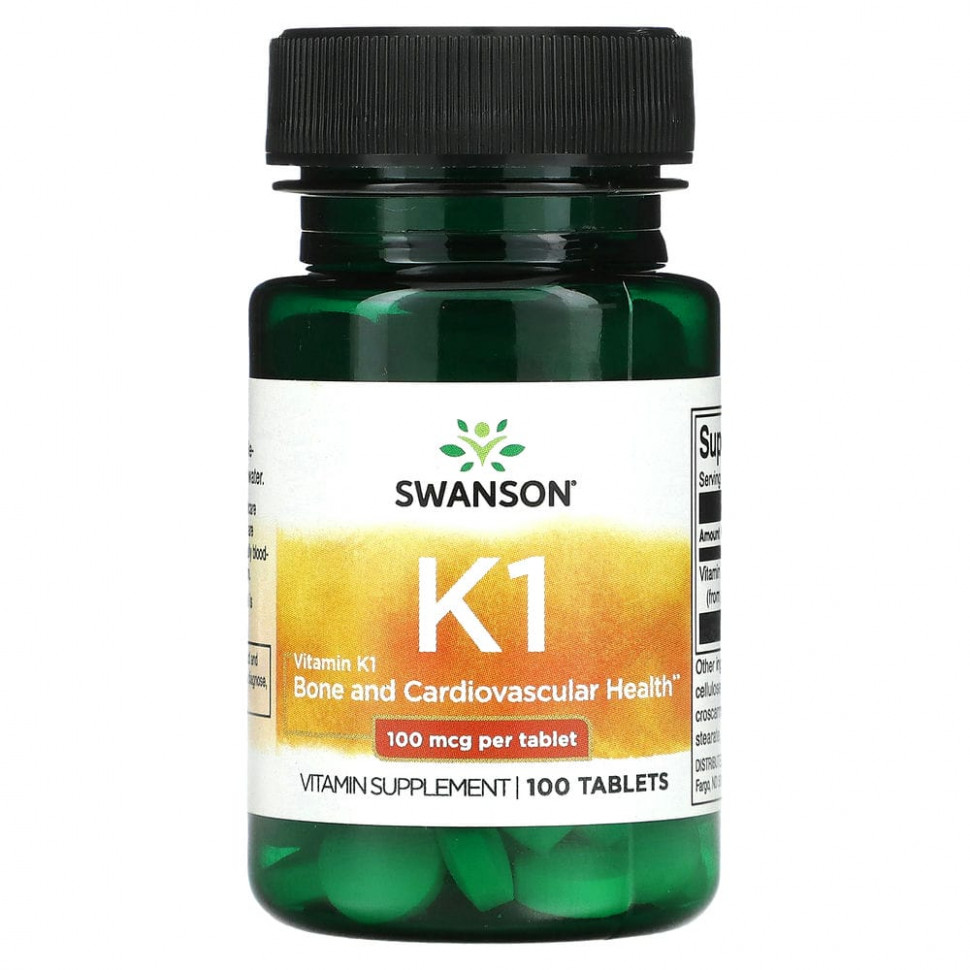   (Iherb) Swanson,  K1, 100 , 100     -     , -, 