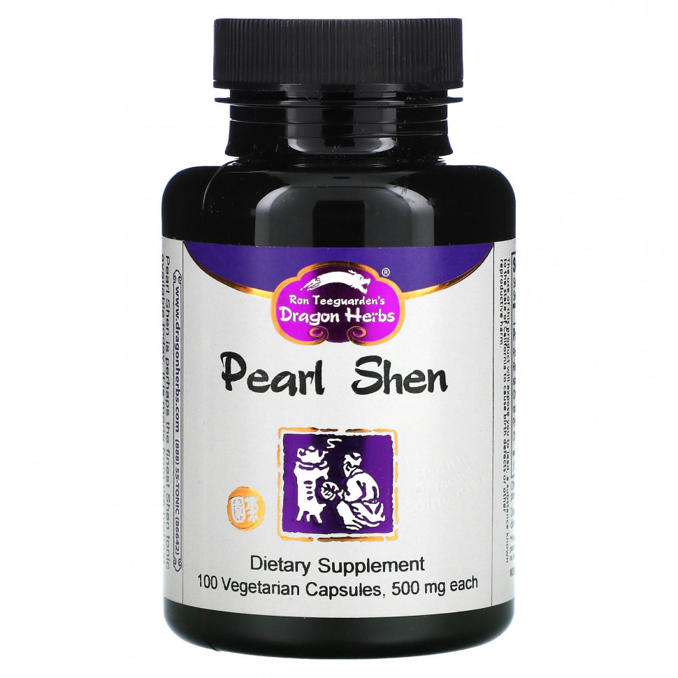 ���� ������ (Iherb) Dragon Herbs, Pearl Shen, 500 ��, 100 ������������ ������, ������ �� 5440 ���