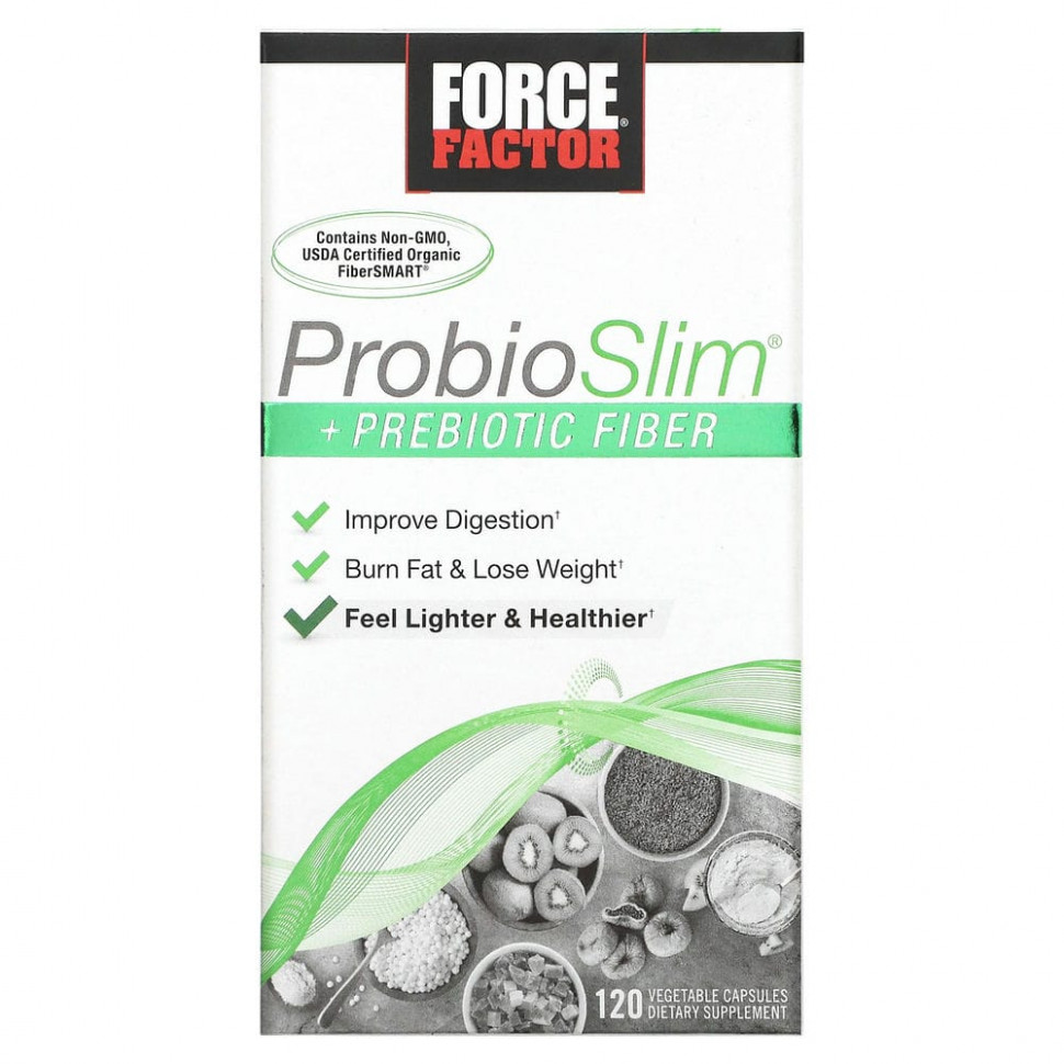 ���� ������ (Iherb) Force Factor, ProbioSlim, � �������������� ����������, 120 �������������� ������, ������ �� 3680 ���
