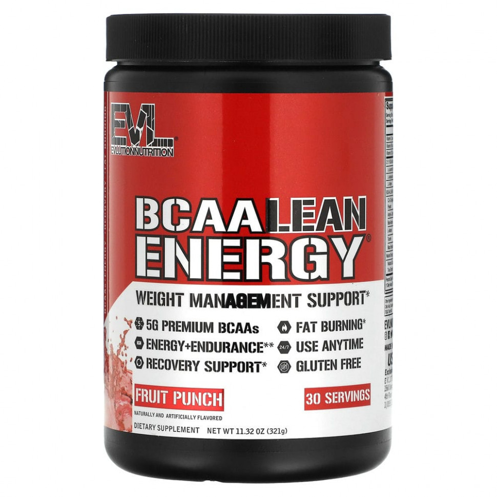   (Iherb) EVLution Nutrition, BCAA LEAN ENERGY,  , 321  (11,32 )    -     , -, 