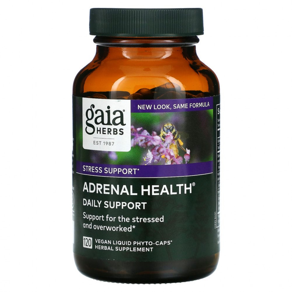 ���� ������ (Iherb) Gaia Herbs, Adrenal Health, ���������� ���������, 120 ������������ ������ Phyto-Caps, ������ �� 7720 ���