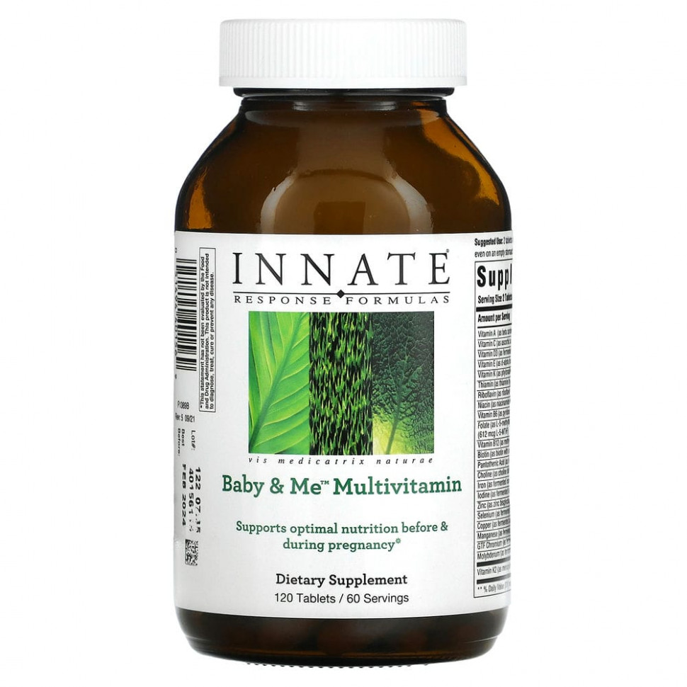   (Iherb) Innate Response Formulas, Baby & Me, , 120     -     , -, 