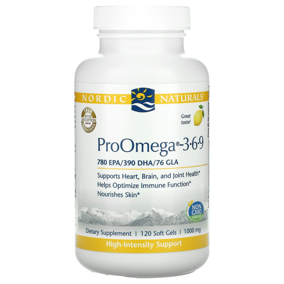   (Iherb) Nordic Naturals, ProOmega 3-6-9, -3-6-9  ,   , 1000 , 120     -     , -, 