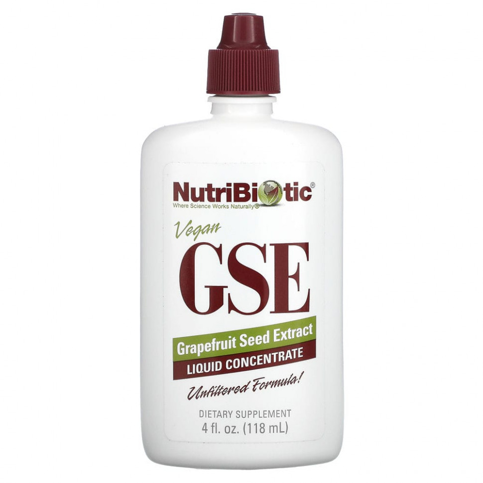 ���� ������ (Iherb) NutriBiotic, ��������� �������� ����� ���������� GSE, ������ ����������, 118 �� (4 ����. �����), ������ �� 3680 ���