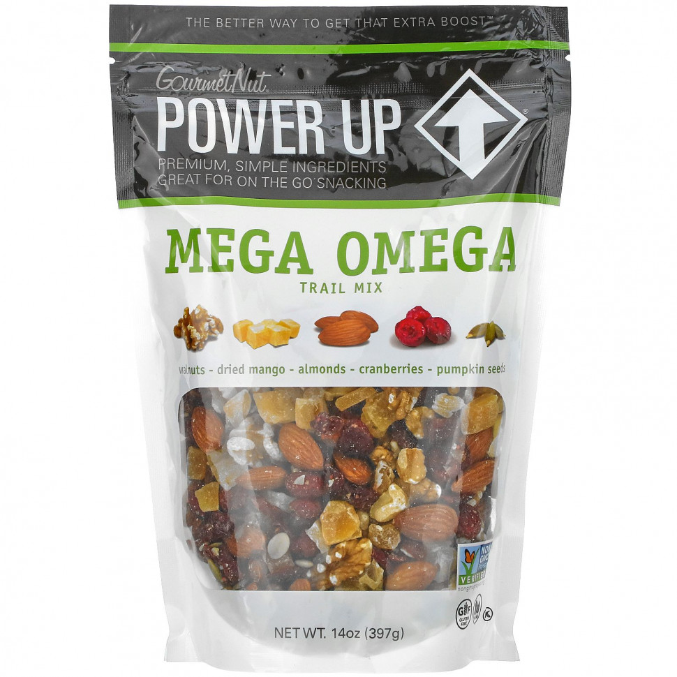   (Iherb) Power Up,     Trail Mix, 397  (14 )    -     , -, 