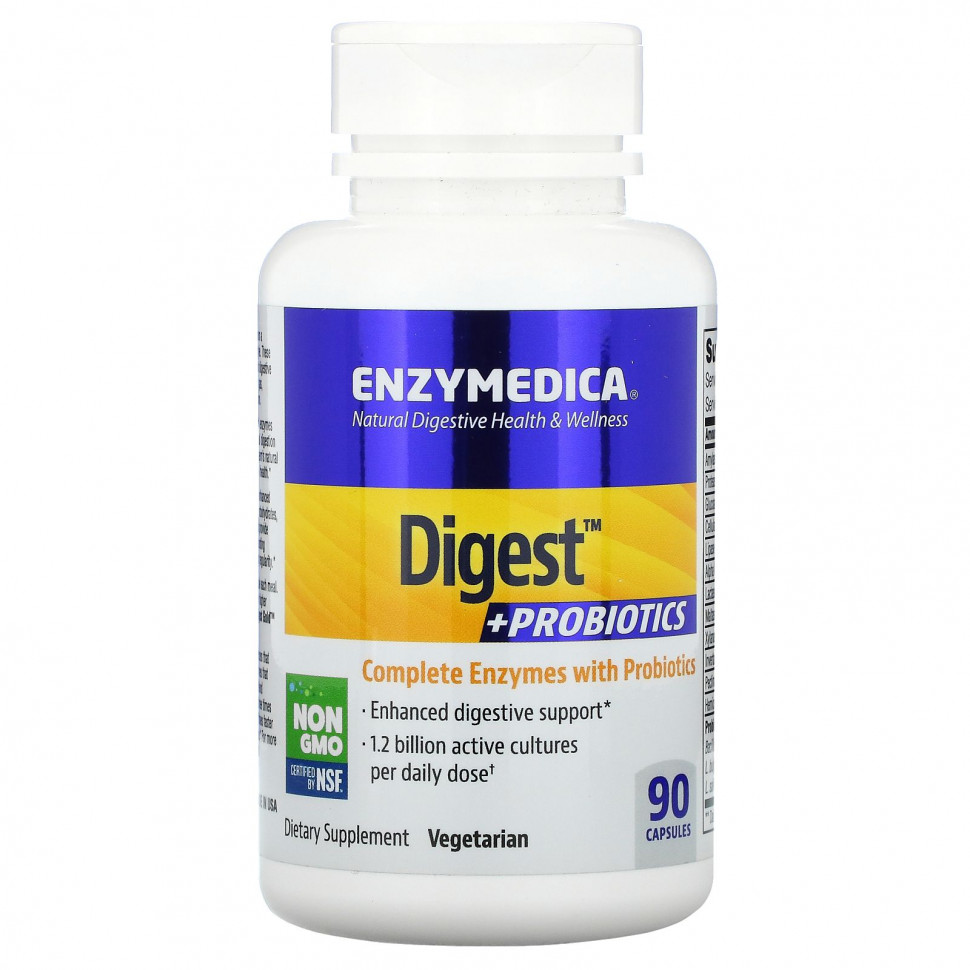 ���� ������ (Iherb) Enzymedica, Digest + ����������, 90 ������, ������ �� 5560 ���