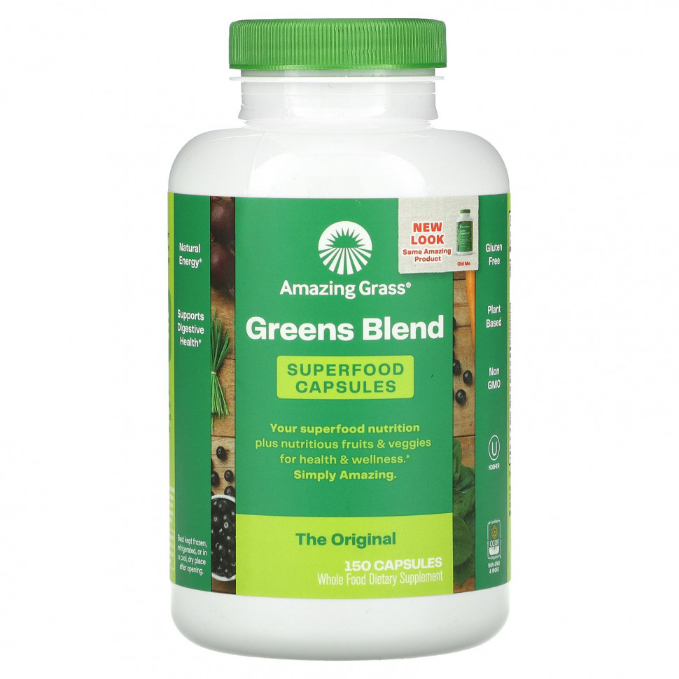   (Iherb) Amazing Grass, Greens Blend, The Original, 150     -     , -, 