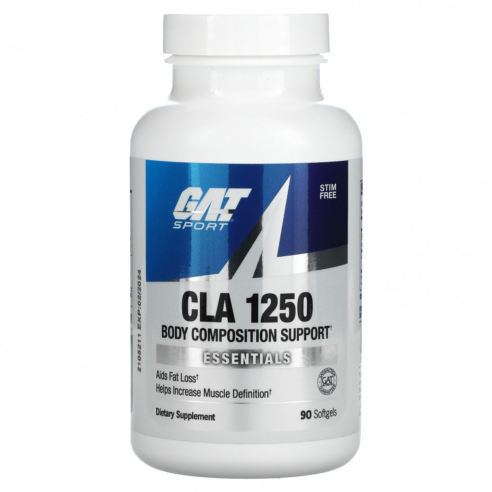 ���� ������ (Iherb) GAT, CLA 1250 (��������������� ��������� �������), 90 ������ ����������� ������ � ���������, ������ �� 3110 ���