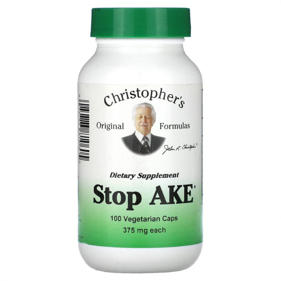 ���� ������ (Iherb) Christopher's Original Formulas, Stop-Ache, 375 ��, 100 �������������� ������, ������ �� 3030 ���