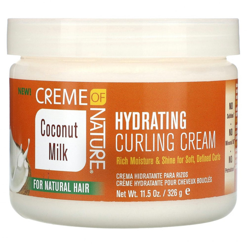   (Iherb) Creme Of Nature, Coconut Milk,      , 326  (11,5 )    -     , -, 