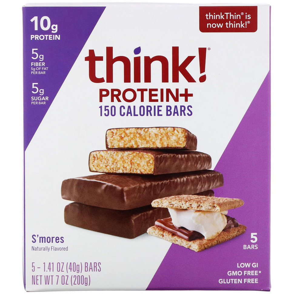 ���� ������ (Iherb) Think !, ��������� � ��������� + 150 �������, Smore's, 5 ����������, 40 � (1,41 �����) ������, ������ �� 1950 ���