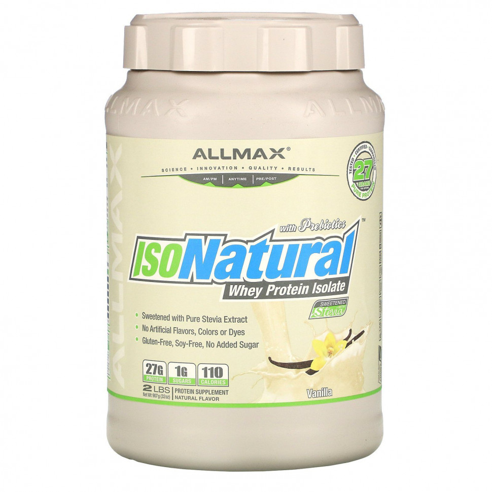���� ������ (Iherb) ALLMAX Nutrition, IsoNatural, 100% ������-��������� ����������� ������ ������������� ��������, �� ������ ������, 907 �, ������ �� 8490 ���