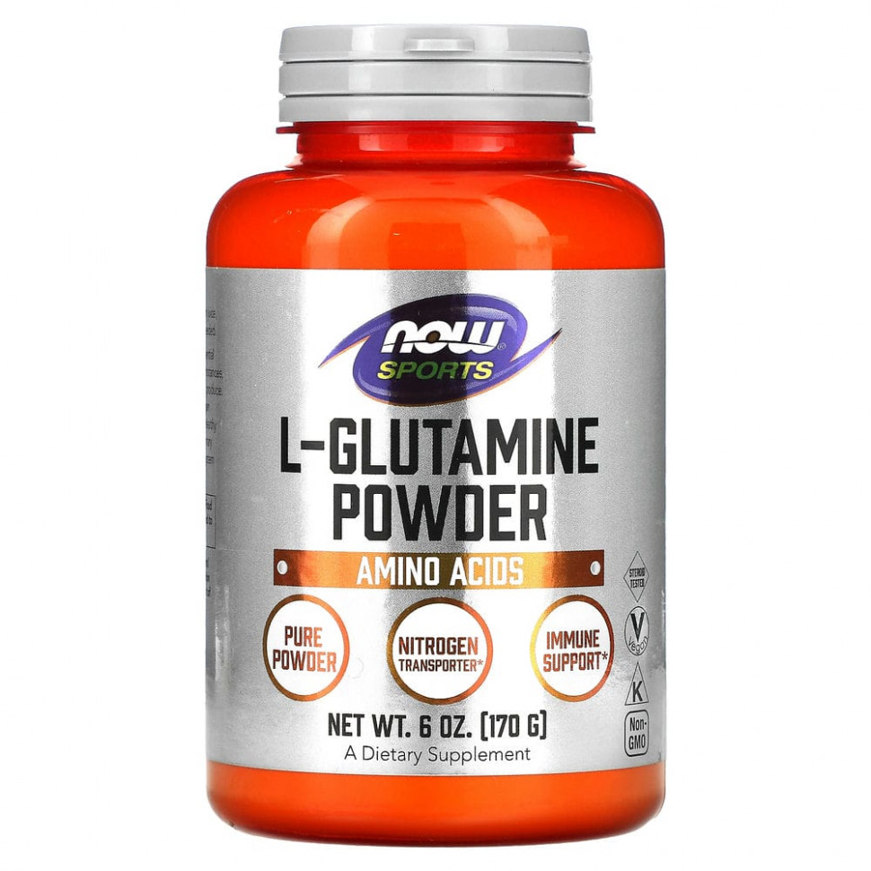   (Iherb) NOW Foods, Sports, L-  , 170  (6 )    -     , -, 