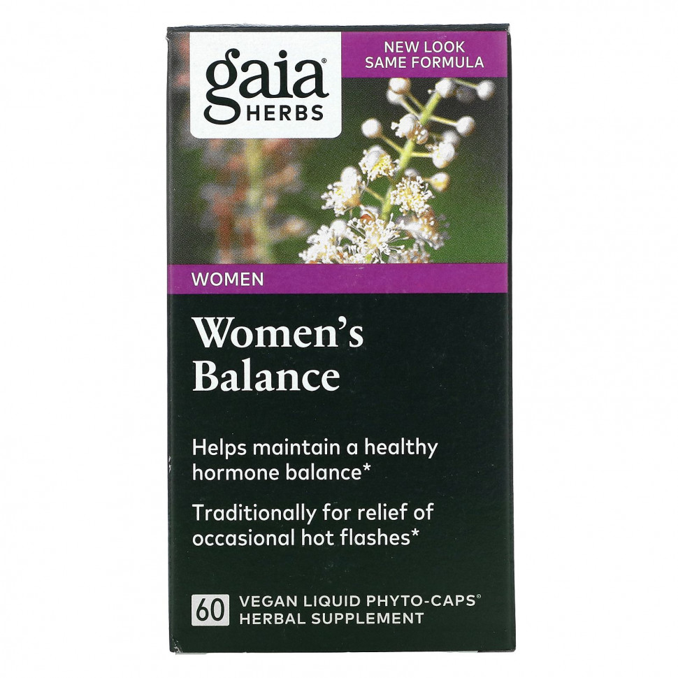   (Iherb) Gaia Herbs, Women's Balance, 60 Veggie Liquid Phyto-Caps    -     , -, 