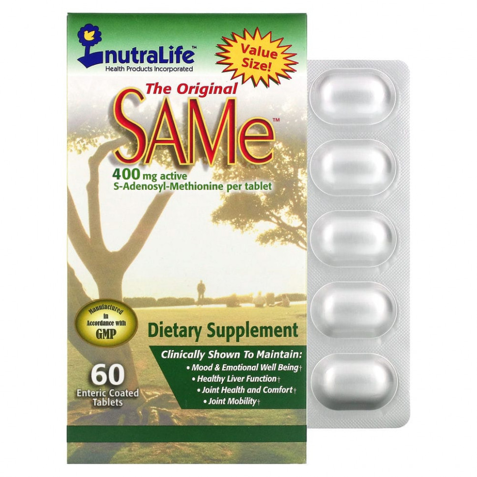   (Iherb) NutraLife, The Original SAMe (S-), 400 , 60  ,       -     , -, 