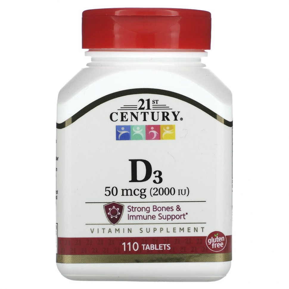   (Iherb) 21st Century,  D3, 50  (2000 ), 110     -     , -, 