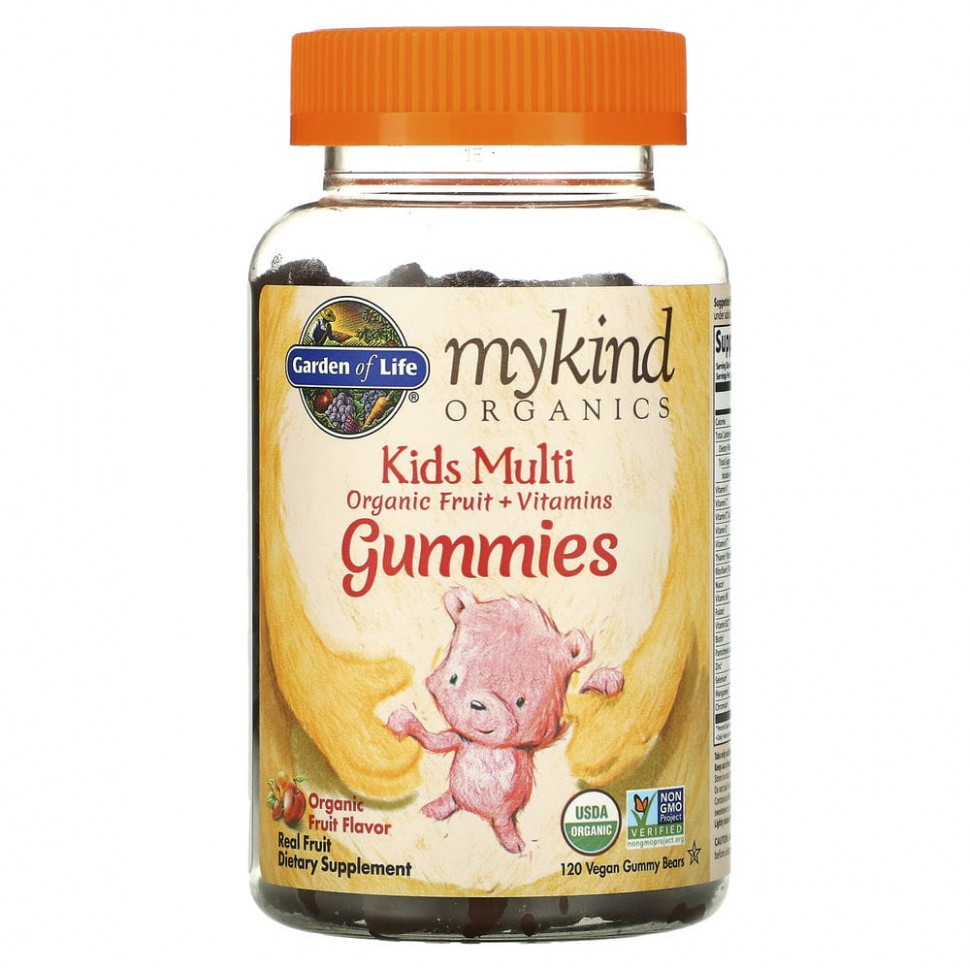   (Iherb) Garden of Life, MyKind Organics, Kids Multi,      , 120       -     , -, 