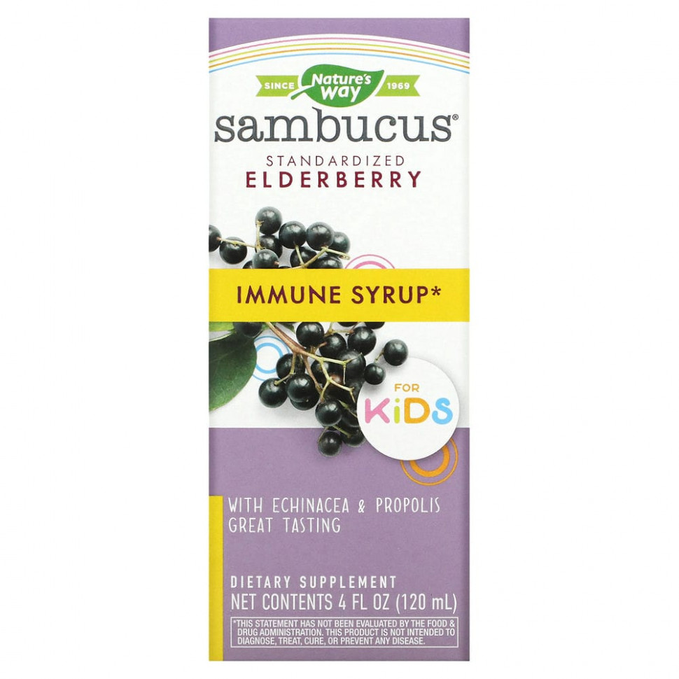   (Iherb) Nature's Way, Sambucus  ,   ,    , 120  (4 . )    -     , -, 