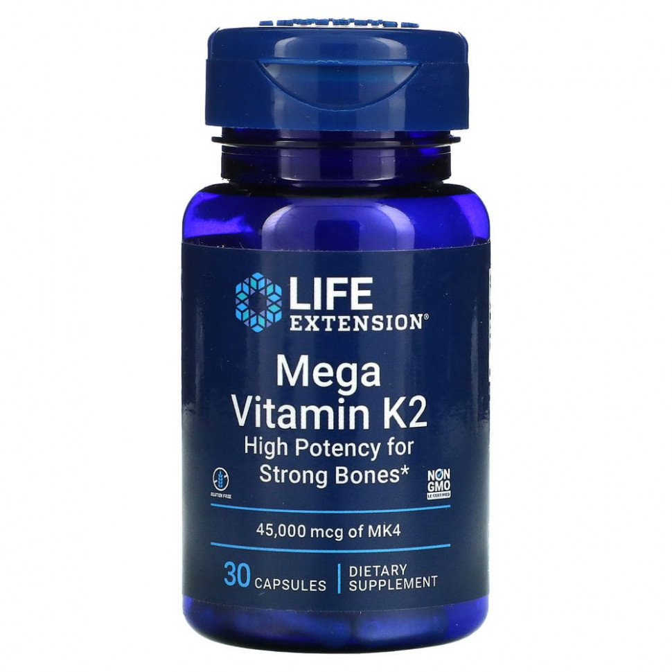   (Iherb) Life Extension, Mega Vitamin K2, 30     -     , -, 