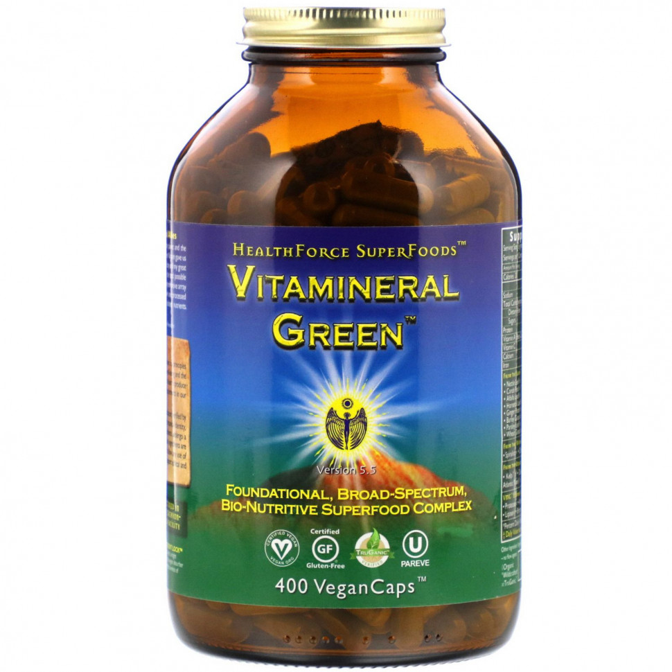   (Iherb) HealthForce Superfoods, Vitamineral Green,  5.5, 400      -     , -, 