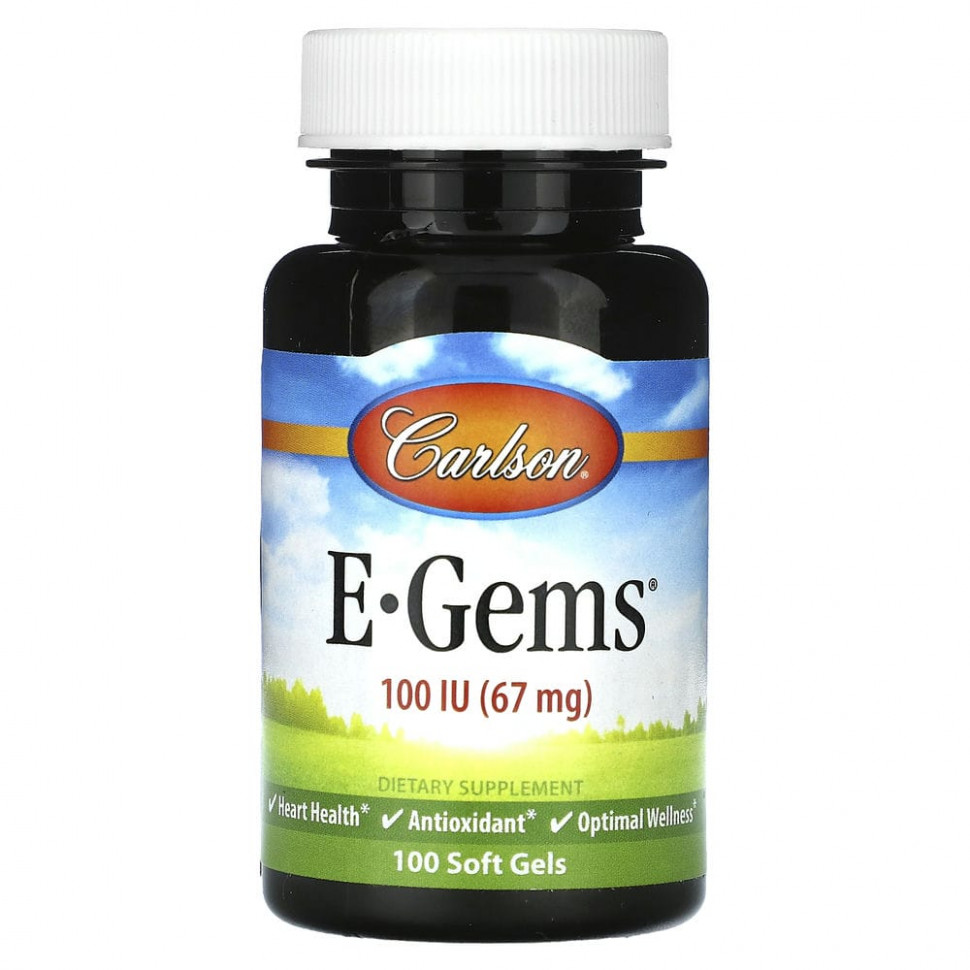 ���� ������ (Iherb) Carlson, E-Gems, 67 �� (100 ��), 100 ������ ��������, ������ �� 1750 ���