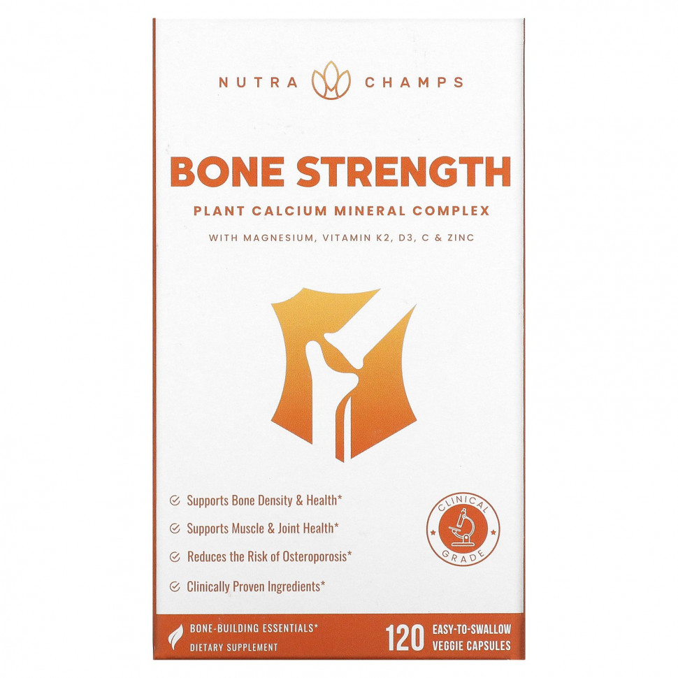   (Iherb) NutraChamps, Bone Strength, 120  ,       -     , -, 