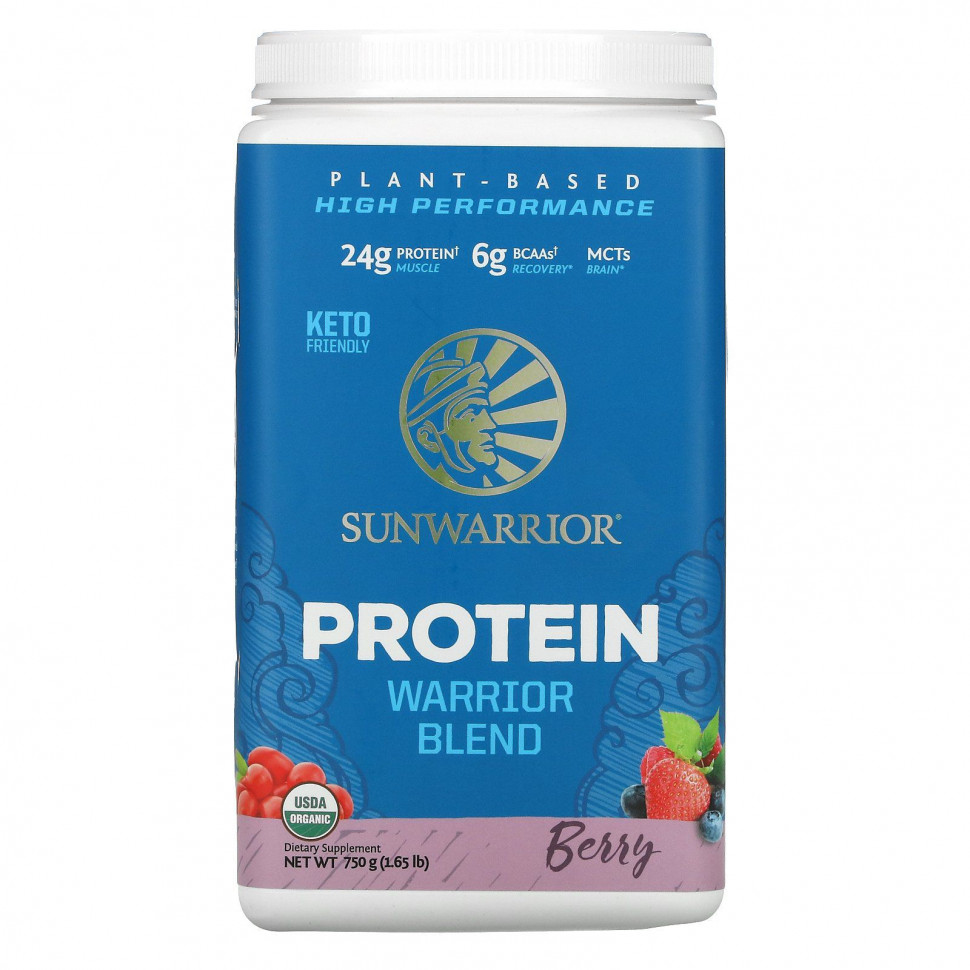 ���� ������ (Iherb) Sunwarrior, Warrior Blend Protein, ������������ ������������ �������, �����, 750 � (1,65 �����), ������ �� 6500 ���