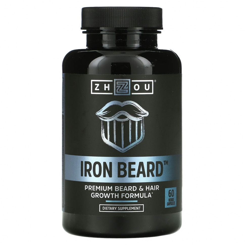 ���� ������ (Iherb) Zhou Nutrition, Iron Beard, 60 �������������� ������, ������ �� 3660 ���