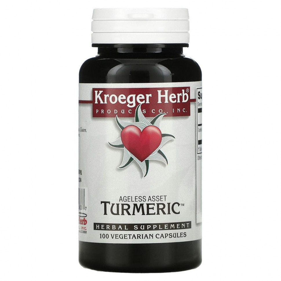   (Iherb) Kroeger Herb Co, Turmeric, 100      -     , -, 